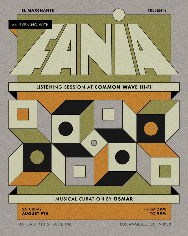 Flyer for An Evening with Fania by CRINI