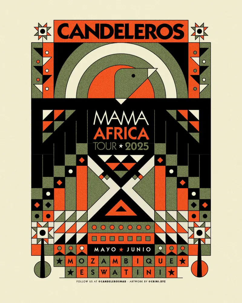 Poster for Candeleros: Mama Africa Tour by CRINI