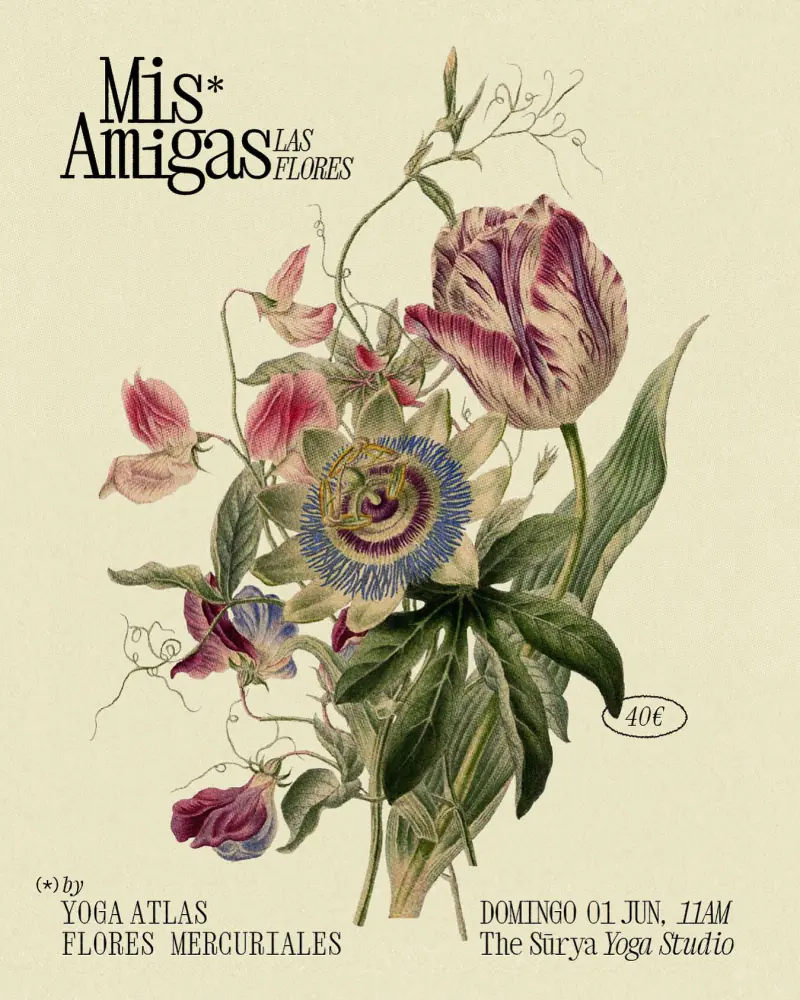 Flyer for Mis Amigas Las Flores by CRINI