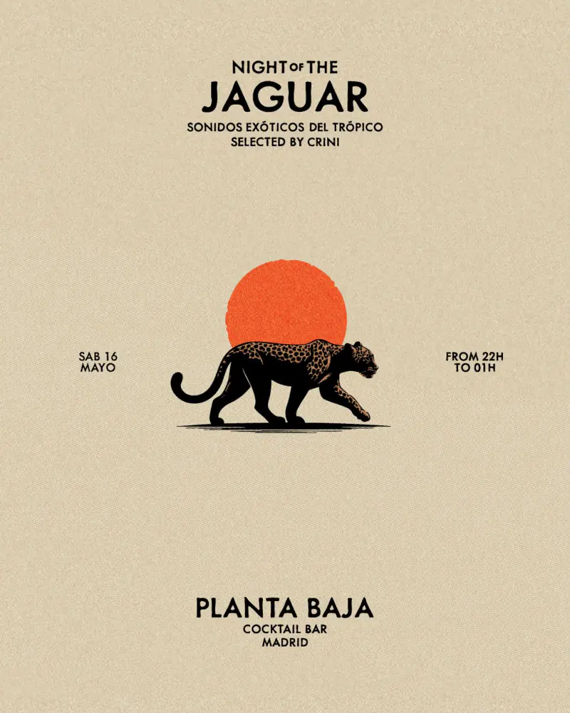 Flyer for Night of the Jaguar Vol.4 by CRINI