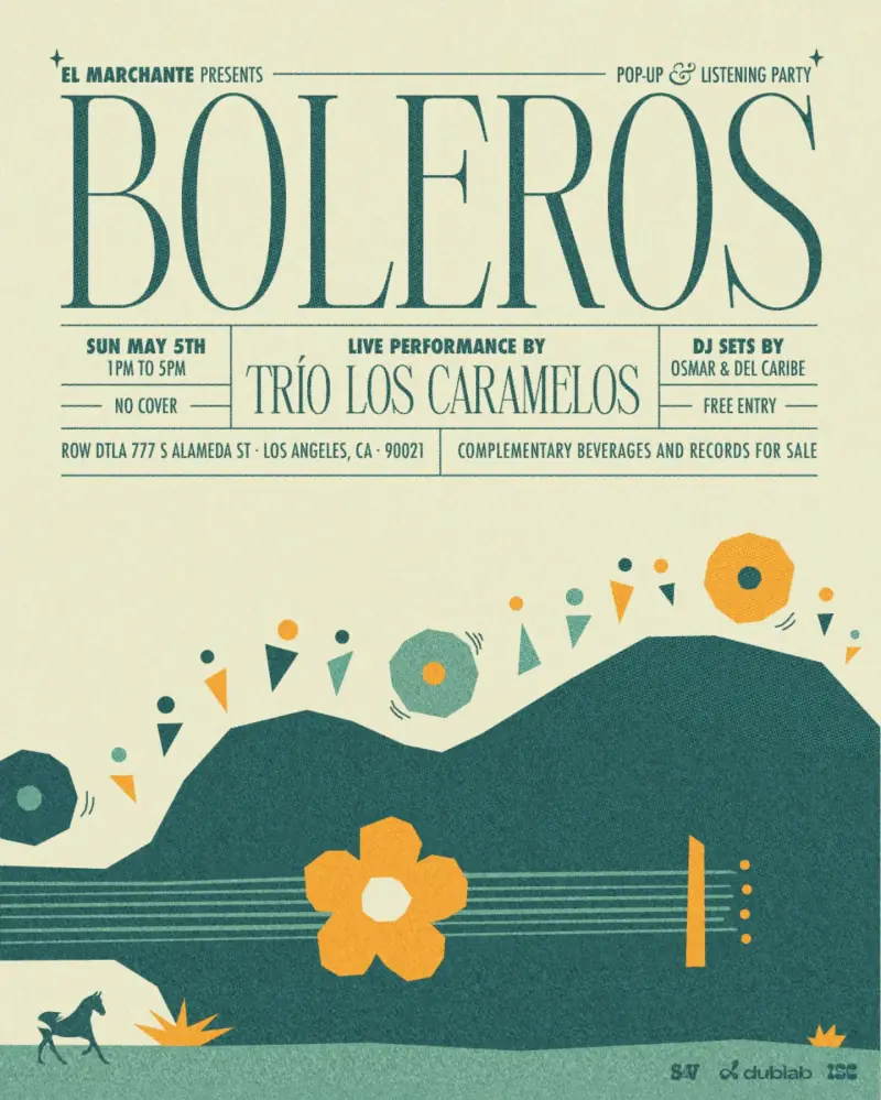 Flyer for Noche de Boleros by CRINI