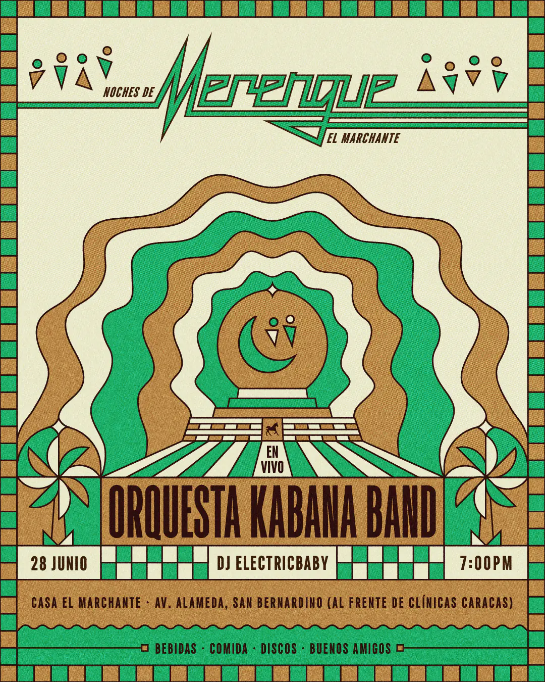 Flyer for Noches de Merengue, Orquesta Kabana Band by CRINI