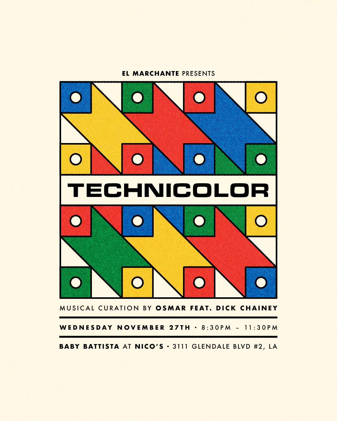Flyer for Technicolor Vol.2 by CRINI